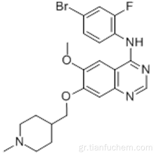 4-Κιναζολιναμίνη, Ν- (4-βρωμο-2-φθοροφαινυλ) -6-μεθοξυ-7 - [(1 -μεθυλ- 4- πιπεριδινυλ) μεθοξυ] CAS 443913-73-3